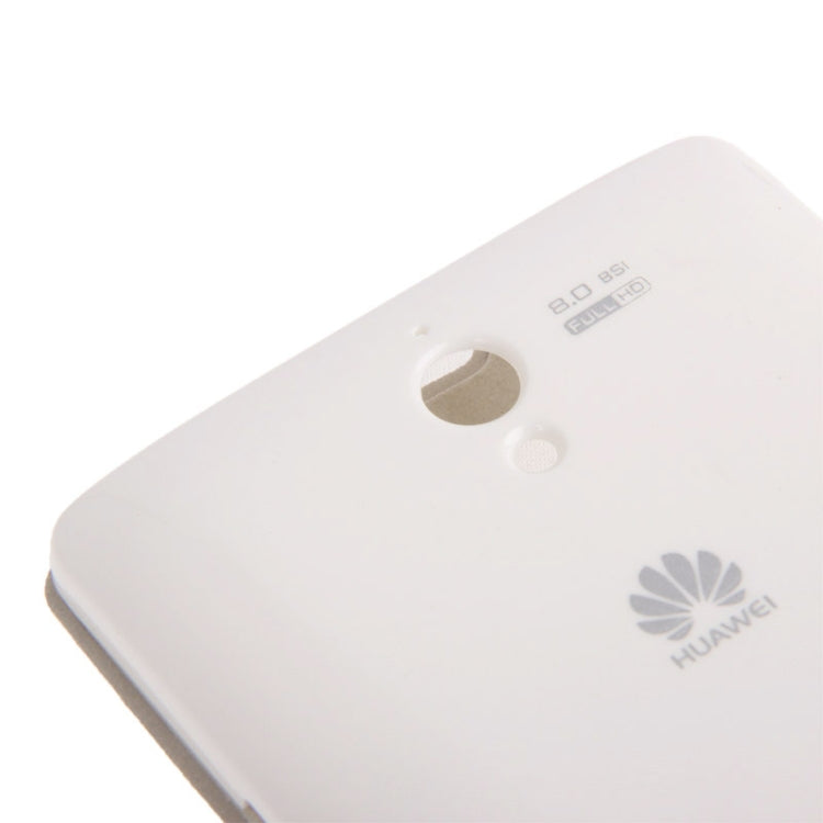 Cloth Texture Horizontal Flip Leather Case + Plastic  Back Cover with Call Display ID for Huawei Ascend G700