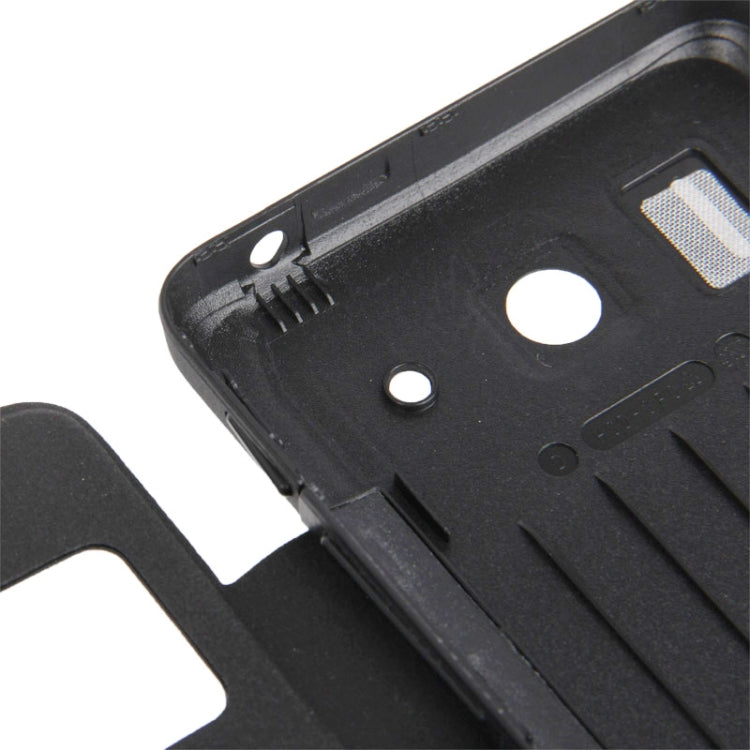 Cloth Texture Horizontal Flip Leather Case + Plastic  Back Cover with Call Display ID for Huawei Ascend G510