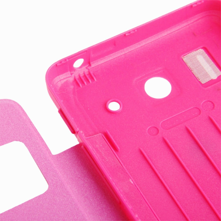 Cloth Texture Horizontal Flip Leather Case + Plastic  Back Cover with Call Display ID for Huawei Ascend G510