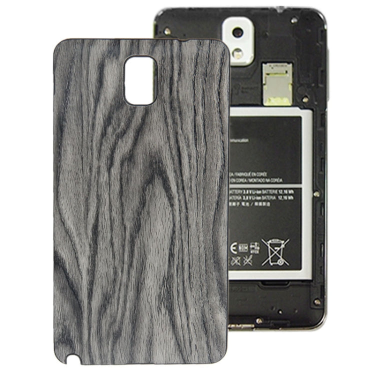 For Galaxy Note III / N9000 Wood Texture Plating Plastic Material  Back Cover