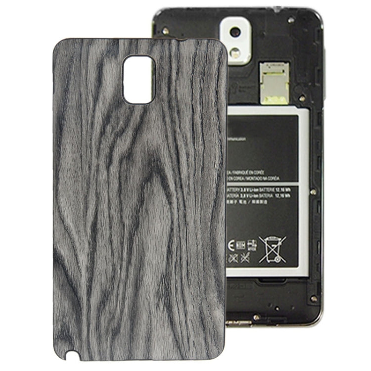 For Galaxy Note III / N9000 Wood Texture Plating Plastic Material  Back Cover