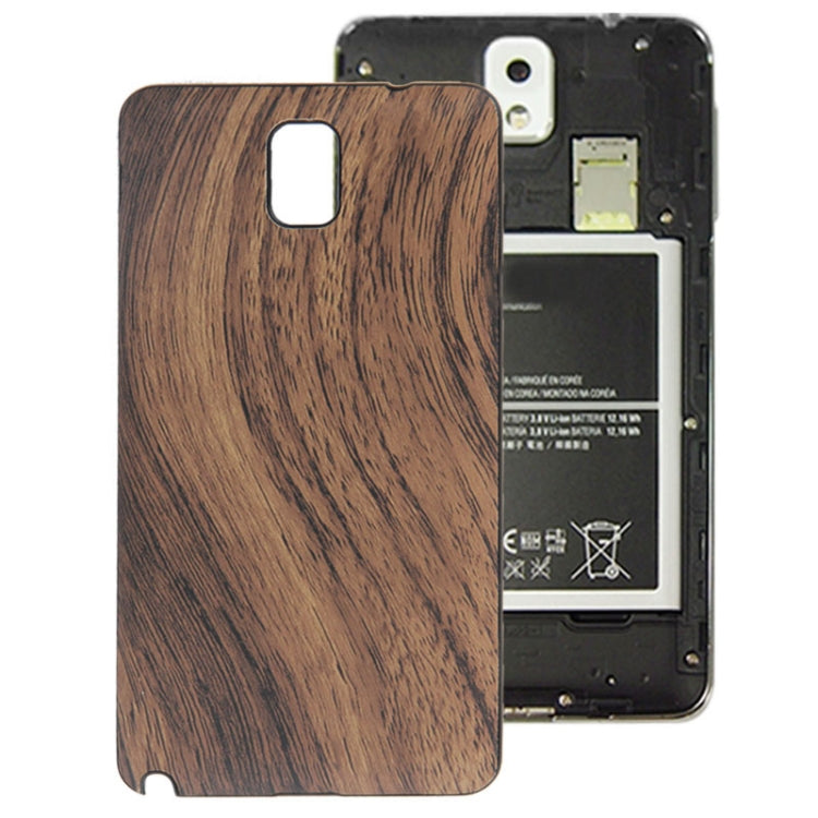 For Galaxy Note III / N9000 Wood Texture Plating Plastic Material  Back Cover