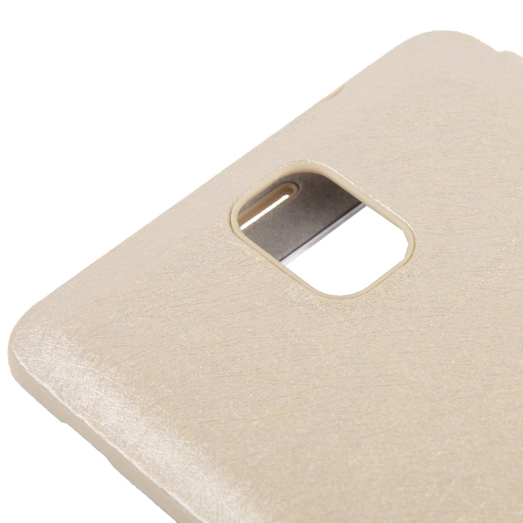 For Galaxy Note III / N9000 Silver Hairline Texture Flip Leather Case + Plastic  Back Cover with Call Display ID