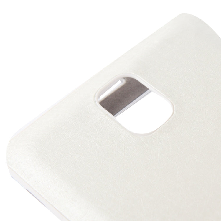 For Galaxy Note III / N9000 Silver Hairline Texture Flip Leather Case + Plastic  Back Cover with Call Display ID