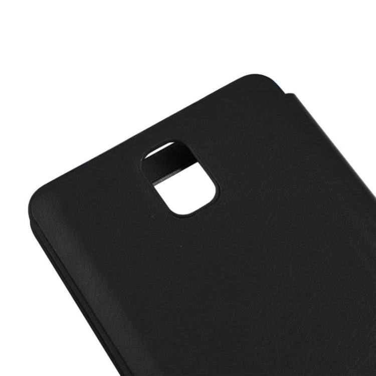 For Galaxy Note III / N9000 Crazy Horse Texture Flip Leather Case + Plastic  Back Cover with Call Display ID