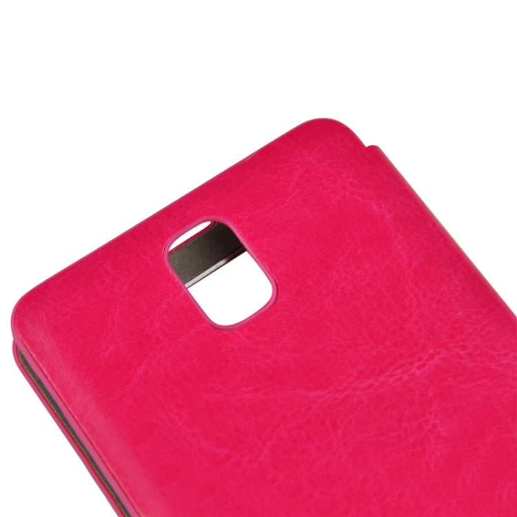 For Galaxy Note III / N9000 Crazy Horse Texture Flip Leather Case + Plastic  Back Cover with Call Display ID