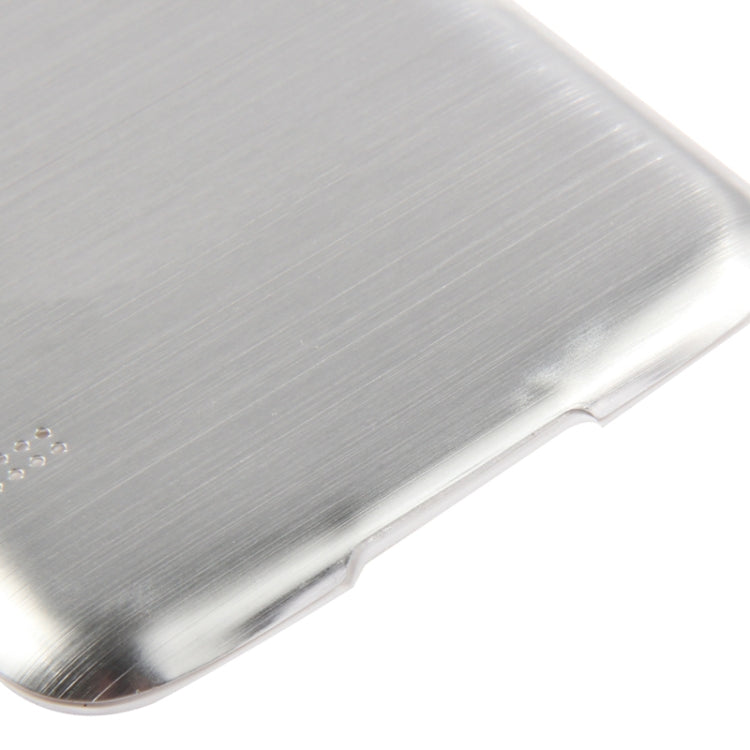 For Galaxy S5 / G900 with Word Metallic + Plastic Combination Battery Cover with White Edge