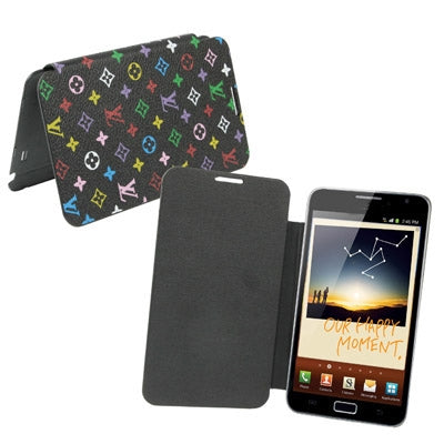 For Galaxy Note / i9220 / N7000 Fashion Pattern (Front + Back) Leather  Battery Cover