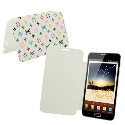 For Galaxy Note / i9220 / N7000 Fashion Pattern (Front + Back) Leather  Battery Cover