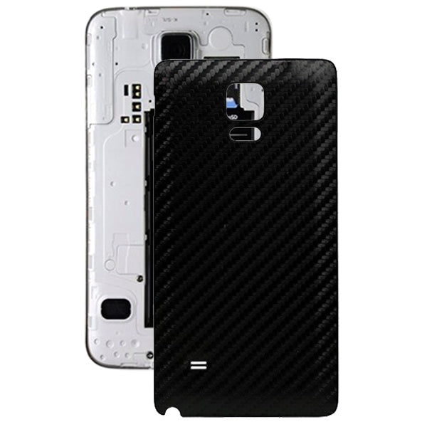For Galaxy Note 4 Carbon Fiber Texture Leather Paste Skin Back Cover