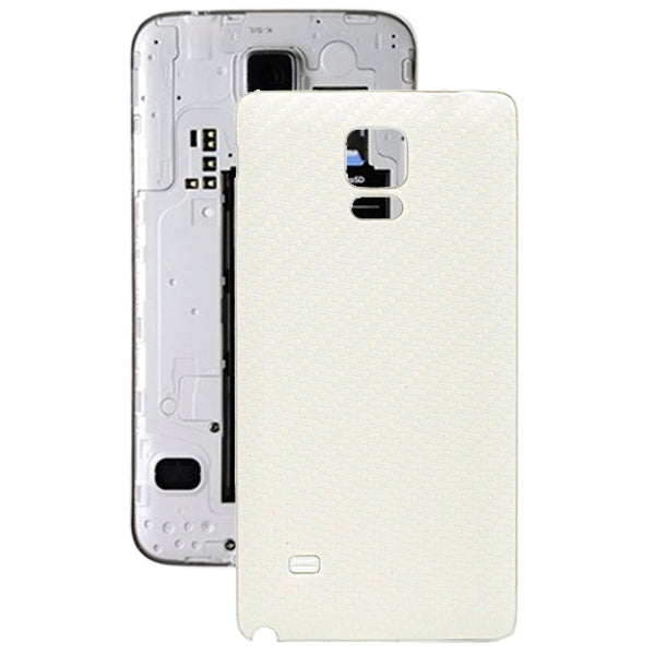 For Galaxy Note 4 Carbon Fiber Texture Leather Paste Skin Back Cover