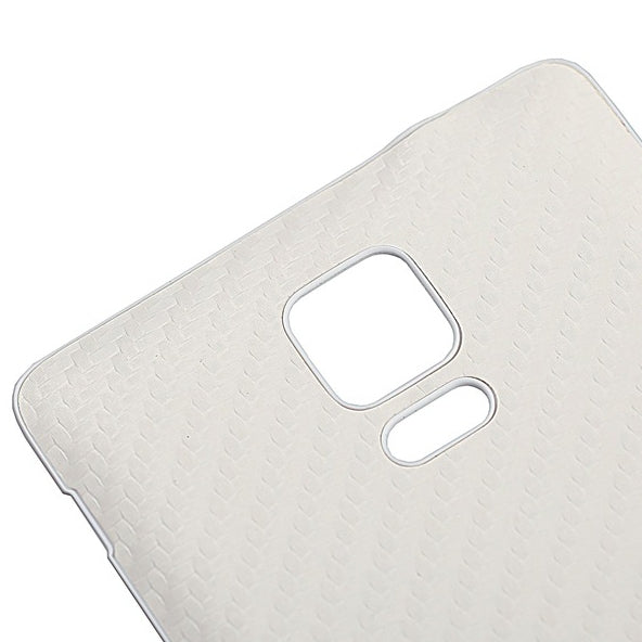 For Galaxy Note 4 Carbon Fiber Texture Leather Paste Skin Back Cover