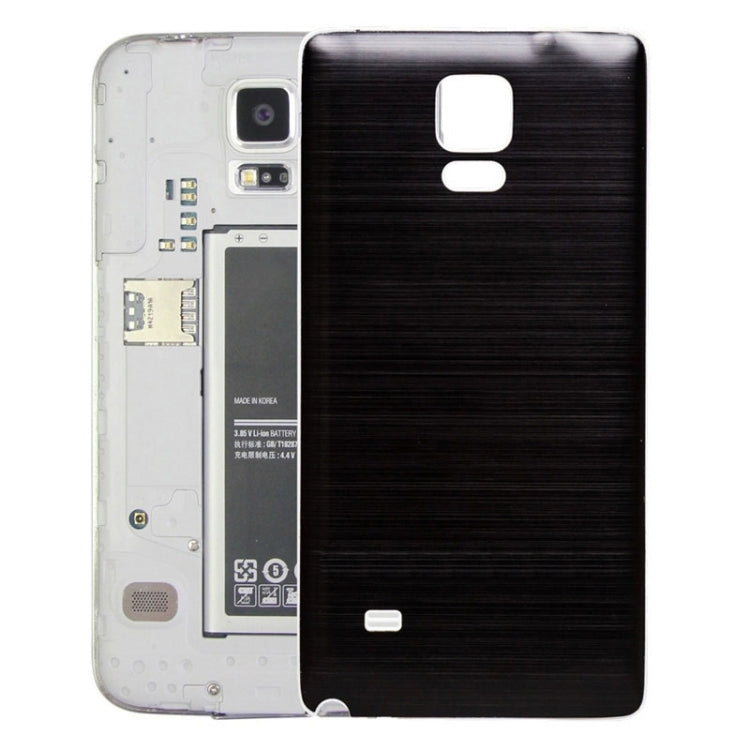 For Galaxy Note 4 White Edge Brushed Texture Back Cover