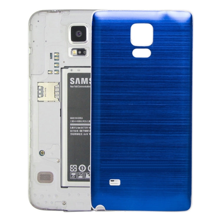 For Galaxy Note 4 White Edge Brushed Texture Back Cover