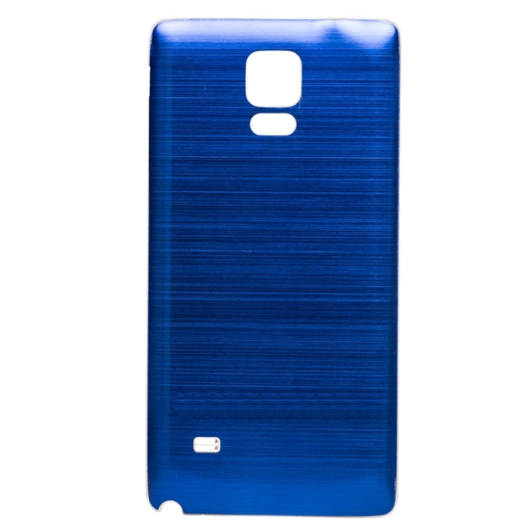 For Galaxy Note 4 White Edge Brushed Texture Back Cover