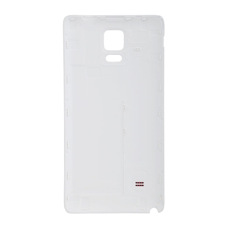 For Galaxy Note 4 White Edge Brushed Texture Back Cover