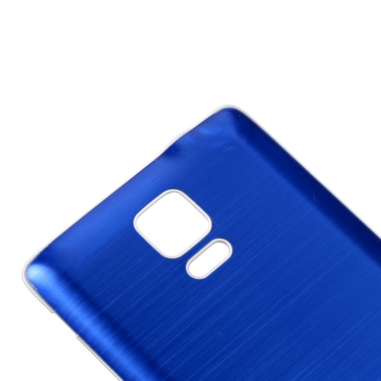 For Galaxy Note 4 White Edge Brushed Texture Back Cover