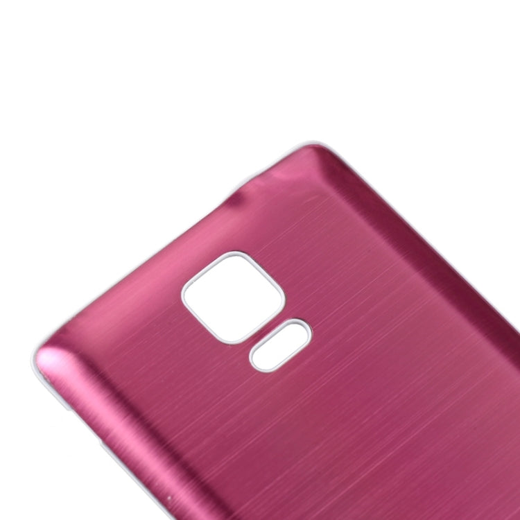 For Galaxy Note 4 White Edge Brushed Texture Back Cover