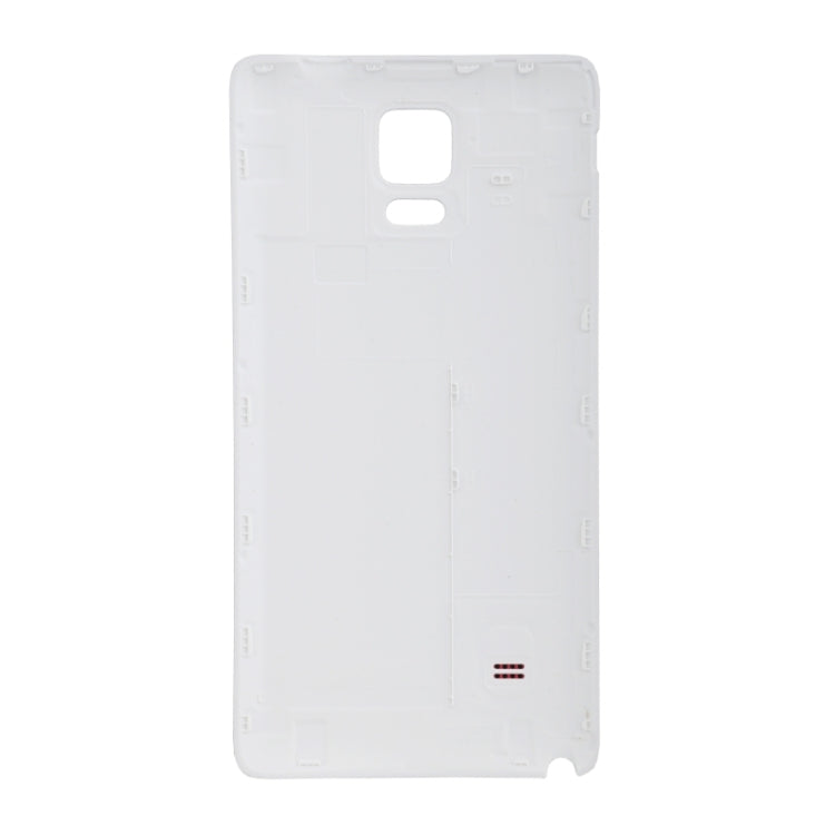 For Galaxy Note 4 White Edge Brushed Texture Back Cover
