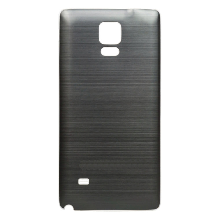For Galaxy Note 4 White Edge Brushed Texture Back Cover