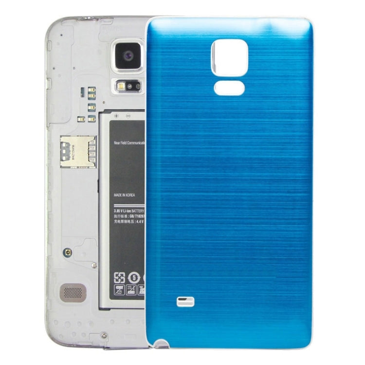 For Galaxy Note 4 White Edge Brushed Texture Back Cover