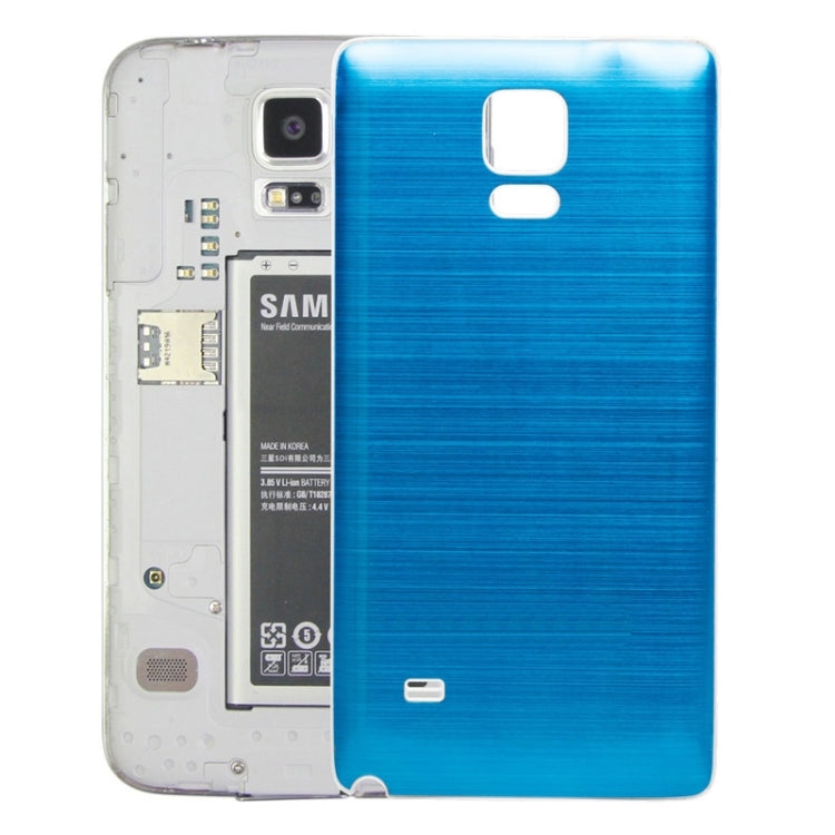 For Galaxy Note 4 White Edge Brushed Texture Back Cover