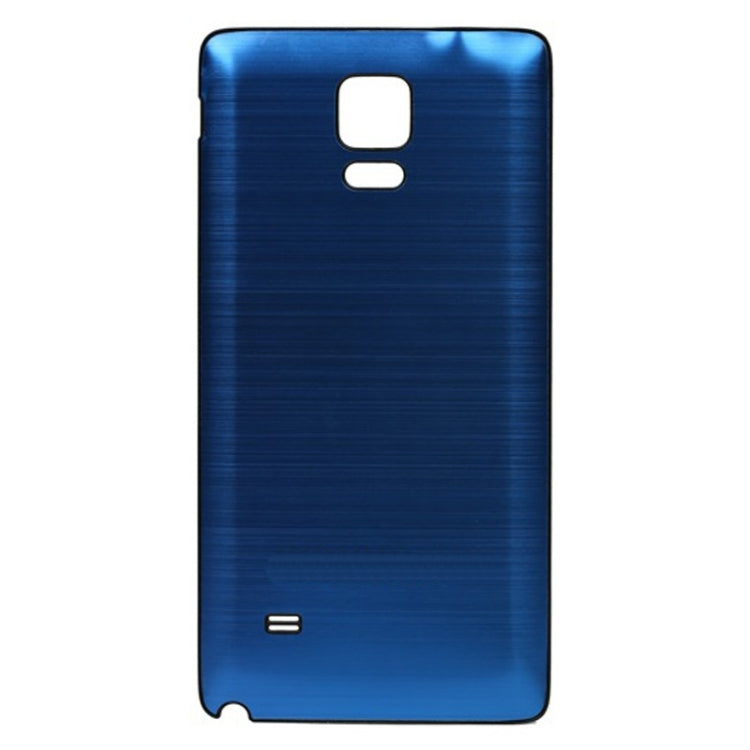 For Galaxy Note 4 Black Edge Brushed Texture Back Cover