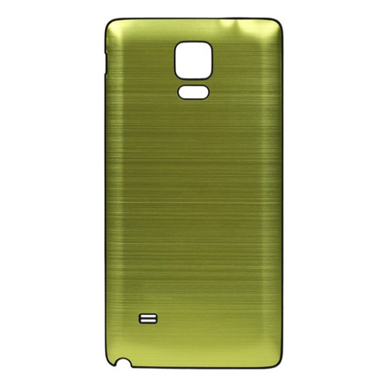 For Galaxy Note 4 Black Edge Brushed Texture Back Cover