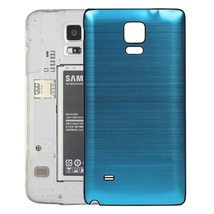 For Galaxy Note 4 Black Edge Brushed Texture Back Cover