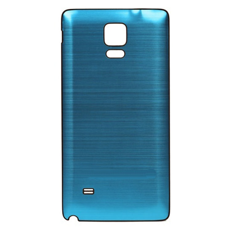 For Galaxy Note 4 Black Edge Brushed Texture Back Cover