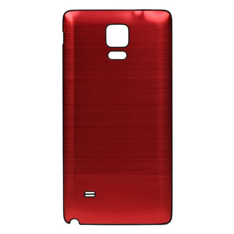 For Galaxy Note 4 Black Edge Brushed Texture Back Cover