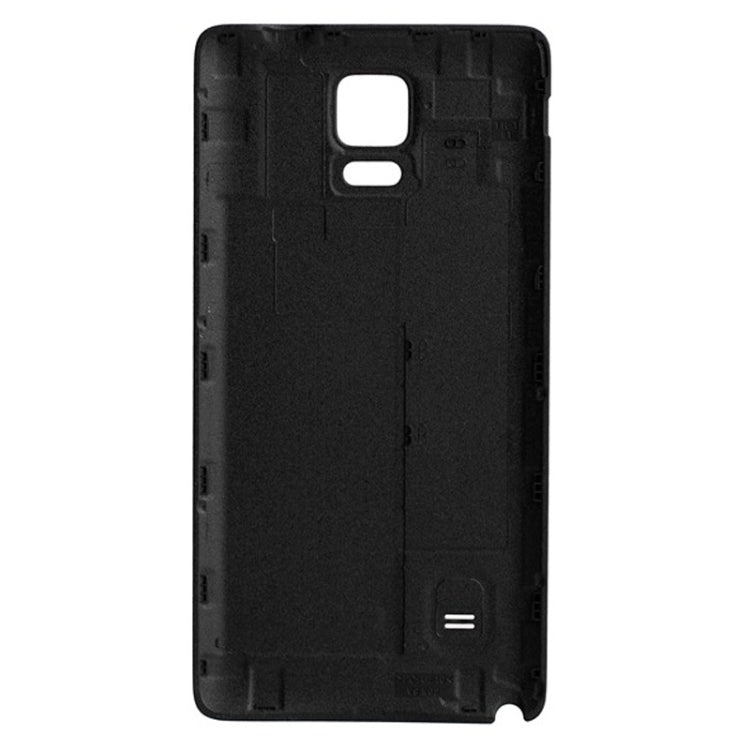 For Galaxy Note 4 Black Edge Brushed Texture Back Cover