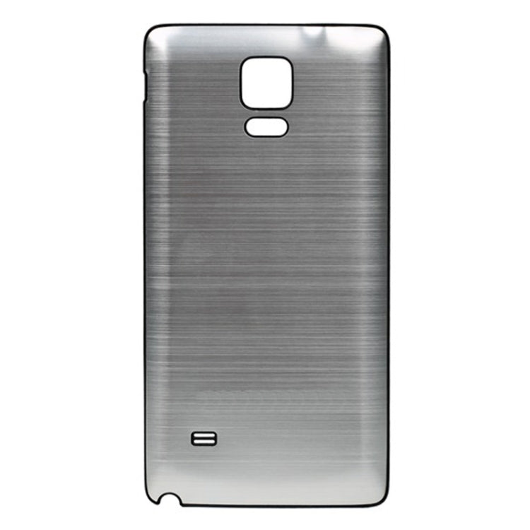 For Galaxy Note 4 Black Edge Brushed Texture Back Cover