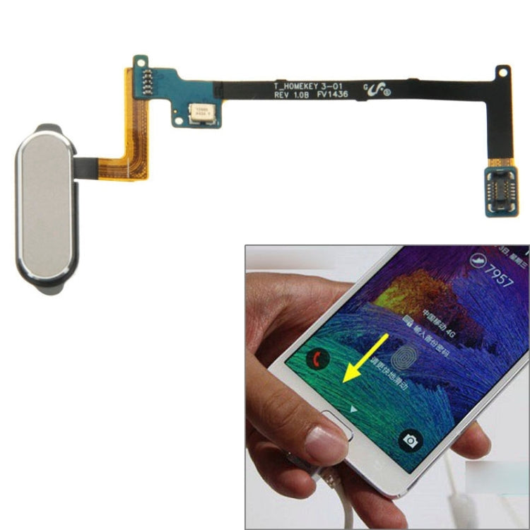 For Galaxy Note 4 / N910 Home Button Flex Cable with Fingerprint Identification Function