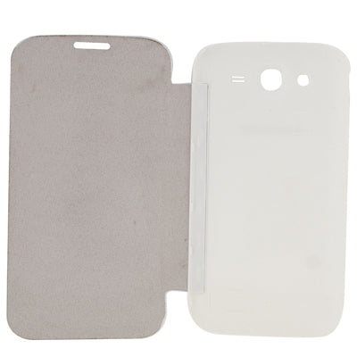 For Galaxy Grand Duos / i9082 / i9080 Original Style  Battery Cover + Flip Leather Case (White)