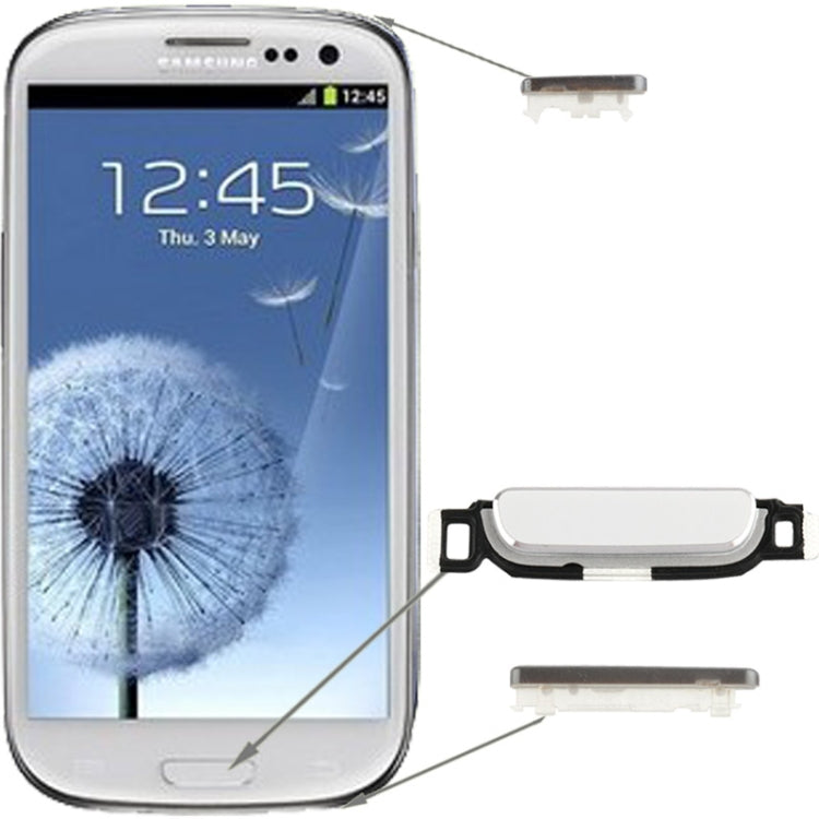 For Galaxy SIII / i9300 High Qualiay Home Key + Power key + Volume key