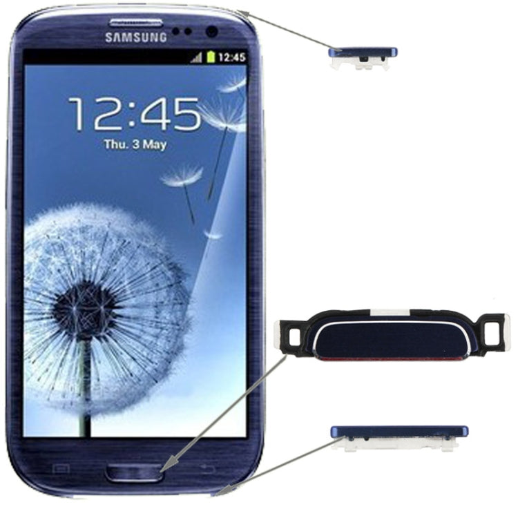 For Galaxy SIII / i9300 High Qualiay Home Key + Power key + Volume key