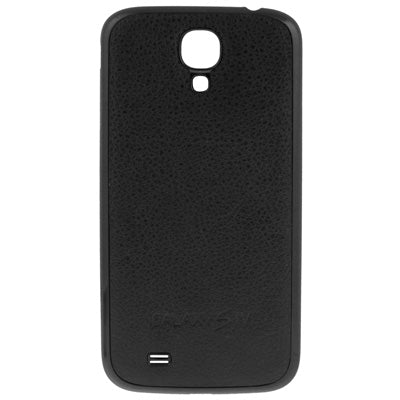 For Galaxy S IV / i9500 Litchi Texture Skin Plastic Material  Battery Cover (Black)