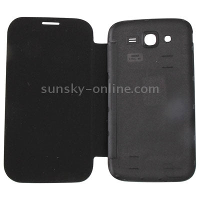 For Galaxy Grand Duos / i9082 Brushed Texture Flip Cover Leather & Plastic Cover