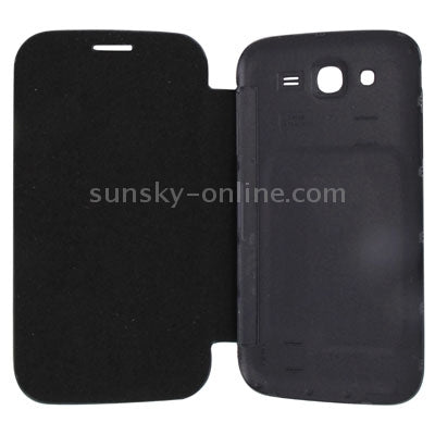 For Galaxy Grand Duos / i9082 Brushed Texture Flip Cover Leather & Plastic Cover