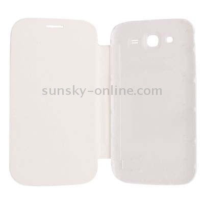 For Galaxy Grand Duos / i9082 Brushed Texture Flip Cover Leather & Plastic Cover
