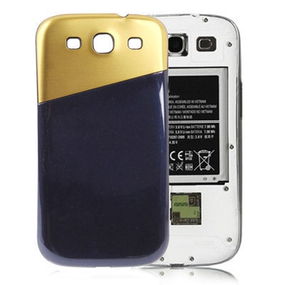 For Galaxy SIII / i9300 Metal Brushed + Plastic  Battery Cover