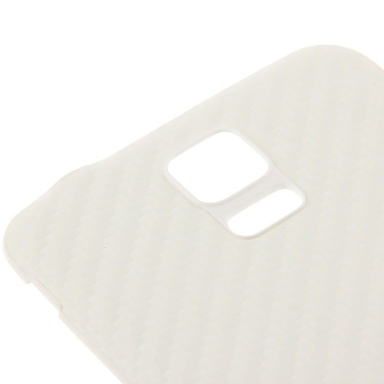 For Galaxy S5 / G900 Carbon Fiber Texture Plating Plastic Material  Back Cover