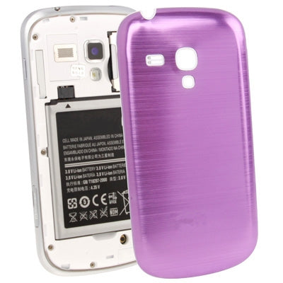 For Galaxy SIII mini / i8190 Full Metallic Brushed  Battery Cover