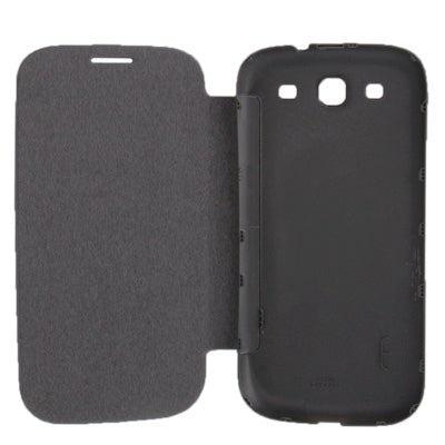 For Galaxy i939D Cloth Texture Style Flip Leather Case + Plastic  Battery Cover