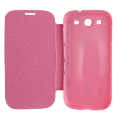 For Galaxy i939D Cloth Texture Style Flip Leather Case + Plastic  Battery Cover