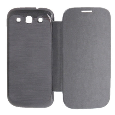 For Galaxy i939D Cloth Texture Style Flip Leather Case + Plastic  Battery Cover