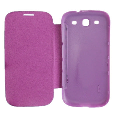 For Galaxy i939D Cloth Texture Style Flip Leather Case + Plastic  Battery Cover