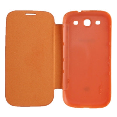 For Galaxy i939D Cloth Texture Style Flip Leather Case + Plastic  Battery Cover