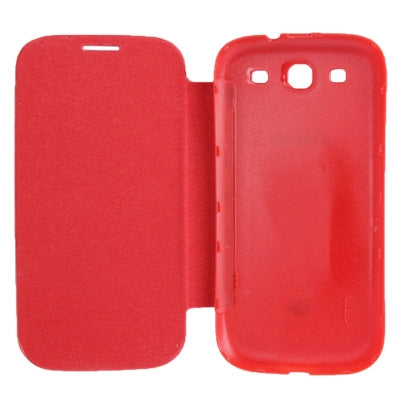 For Galaxy i939D Cloth Texture Style Flip Leather Case + Plastic  Battery Cover